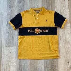 Ralph Lauren Mustard Yellow & Black Polo